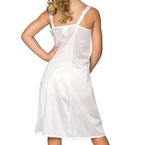 Little Girls White Tea Length Nylon Slip (I.C. Collections) Little Girls White Tea Length Nylon Slip (I.C. Collections)